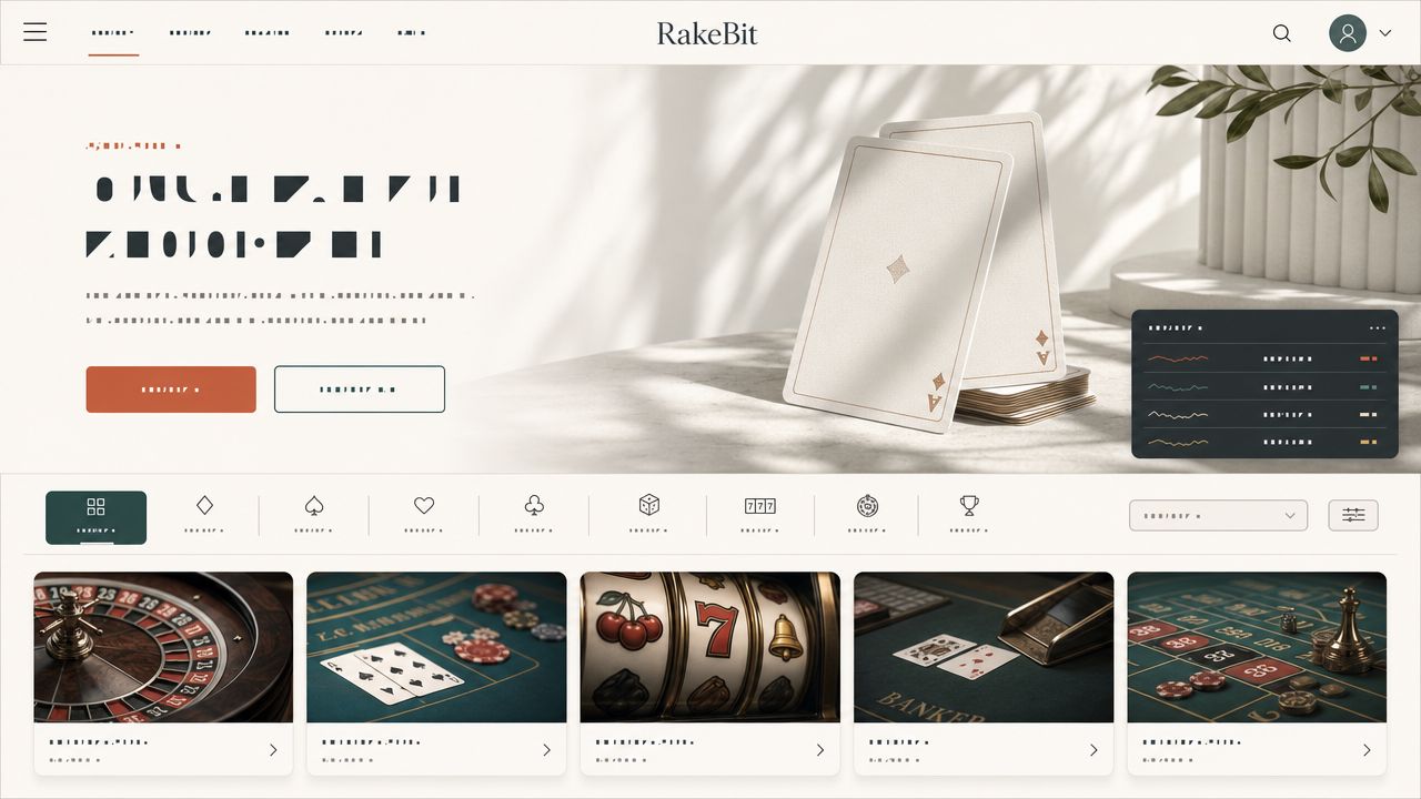 RakeBit casino screenshot